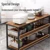 Modern Steel-Wood Kitchen Storage Rack