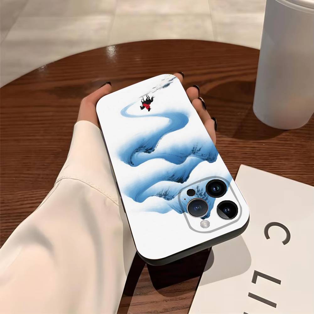 By The Mountainside Phone Case For iPhone 17,16,15,14,13,12,11,Pro,X,XS,Max,Plus Soft Black Cover
