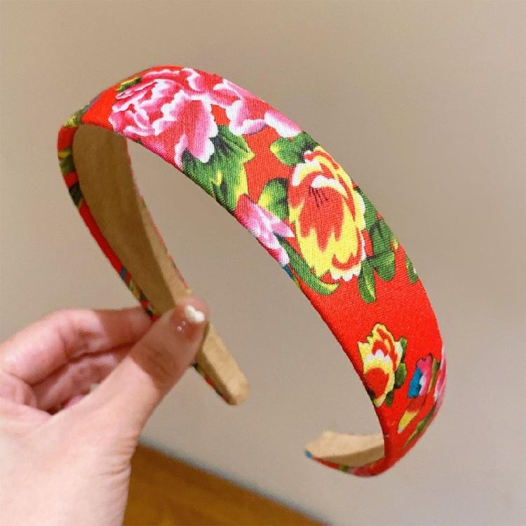 Wide Headband for Halloween Creative Scrunchie Floral Hair Tie Birthday Gifts