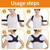 1PC Unisex Adjustable Posture Correction Back Support Belt, Breathable and Non-slip Ergonomic Support Belt Posture Improvement