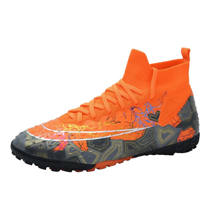 

Adult Professional Training Footwear New Youth TF/AG Football Shoes Lightweight Anti Slip Competition Sneaker Large Size Shoes 33