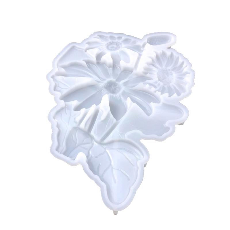 3D Sunflower Silicone Mold DIY Epoxy Resin Mold for Wall Desktop Decoration Hanging Pendant Concrete Plaster Mould Craft