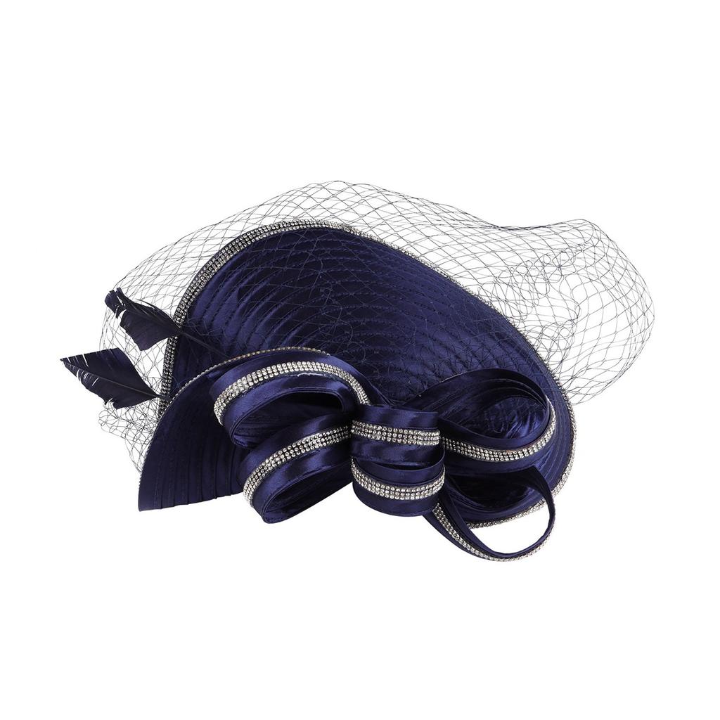 Vintage Exaggerated Hair Accessory Unique Black Headpieces Party Headwear For Fashionable Women Polyester Hairpieces