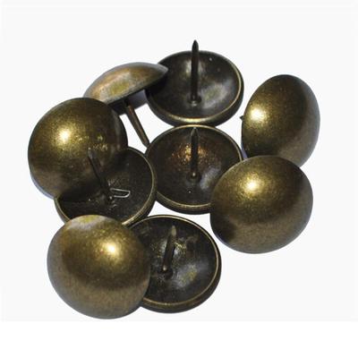 100Pcs/Pack Vintage Upholstery Nails Bronze Metal Tags Furniture Sofa Shoe Door Decorative Tack Stud,