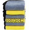 1-20PCS Microfiber Car Cleaning Towels Car Wash Drying Cloth Hemming Microfiber Towel Care Wash Cloth Car Detailing Accessories