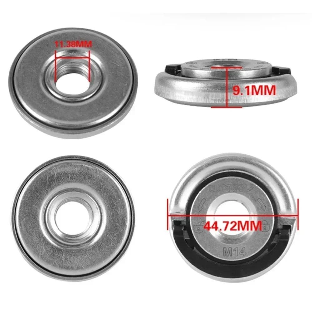 Self-Locking Pressing Plate Grinder Quick Release Flange Nut Power Chuck Tools Universal M14 Thread Angle Grinder