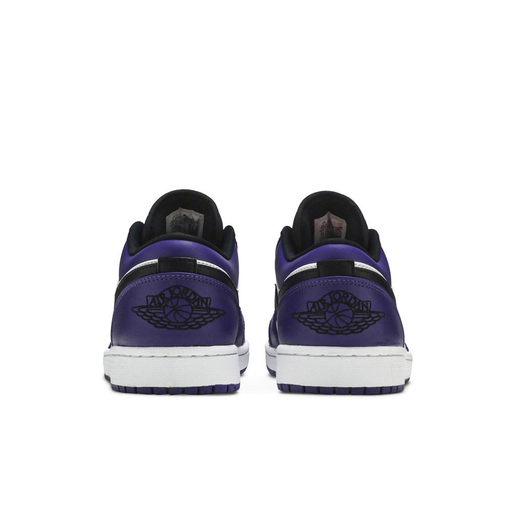 Air Jordan 1 Low 'Court Purple' (Unisex) White / Court Purple / Black Vintage Basketball Shoes 553558 500