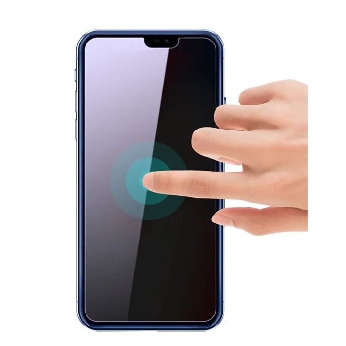 Film de protection - PHONILLICO - iPhone 13 MINI - Verre trempé - Pack de 2 - Anti espion