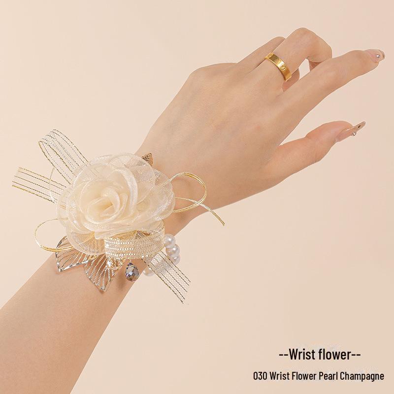 

Элегантный корсаж невесты на запястье, свадебные украшения для сестры, свадебный браслет