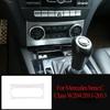 ABS Silver For Mercedes Benz C Class W204 C180 C200 2007-2013 Car Interior Decoration Trim Stickers  Car Accessories