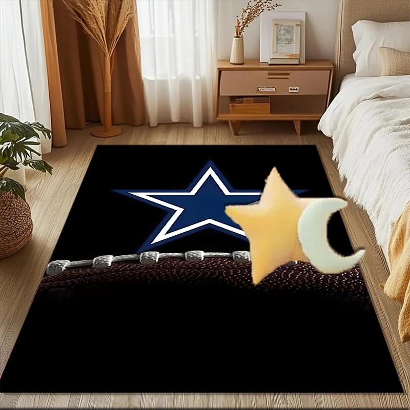 Dallas Cowboys Rug Game Carpet, Floor Mat for Bedroom Living Room Entryway Rug, Home Decor Idea Gift for Christmas birthday