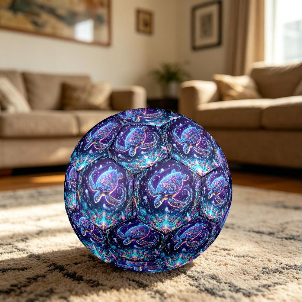 1pc Underwater Fantasy Theme Soccer Ball Football, Size 5, Lightweight PVC, Durable Outdoor Training Soccer Ball, Gift m61451