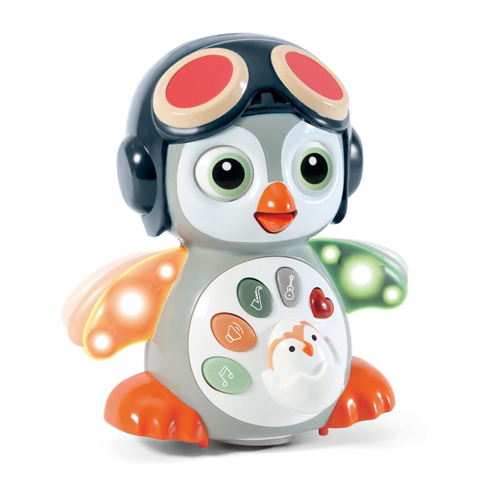 Electric Dancing Penguin Toy with Music and Lights for Early Education