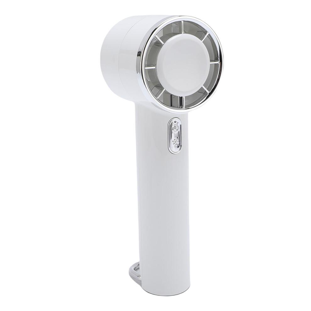 Portable Handheld Fan 5 Speeds 1200mAh White Outdoor Desktop