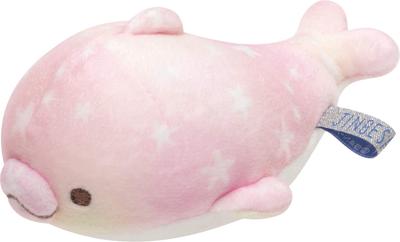 San-X Jinbei-san Pearl Dolphin and Jinbei-san Super Mochimochi Hand-held Plush Toy Pearl Dolphin MY56801