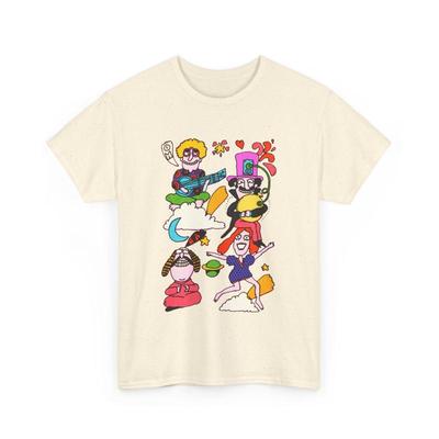 1971 Psychedelic Mother Goose Illustration Reproduction T Shirt