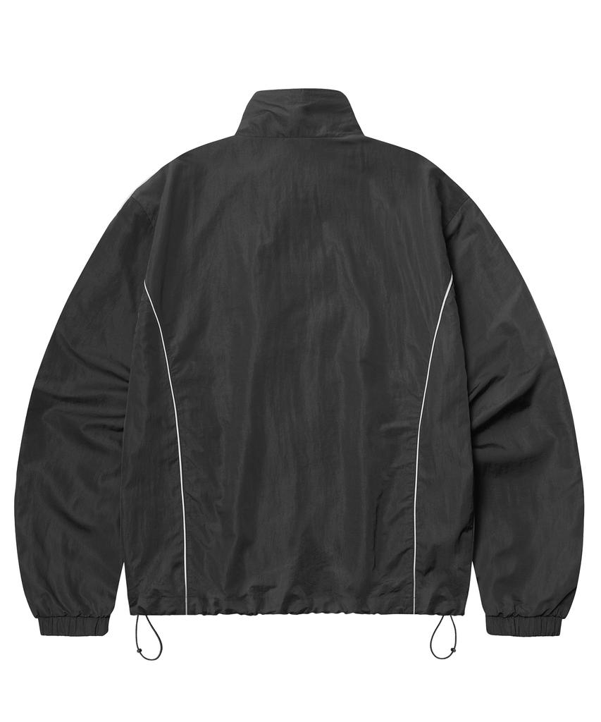 Filluminate Curved Line Windbreaker - Black