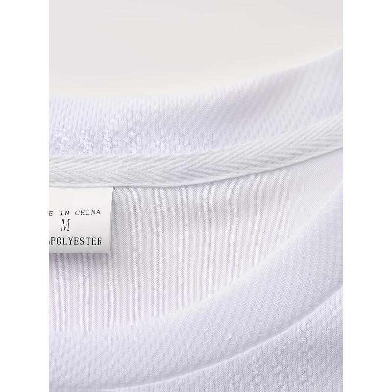 Taglia Europea Uomo T-shirt Girocollo Vestibilità Larga Traspirante Asciugatura Rapida Assorbente Umidità - Abbigliamento Sportivo Casual Leggero