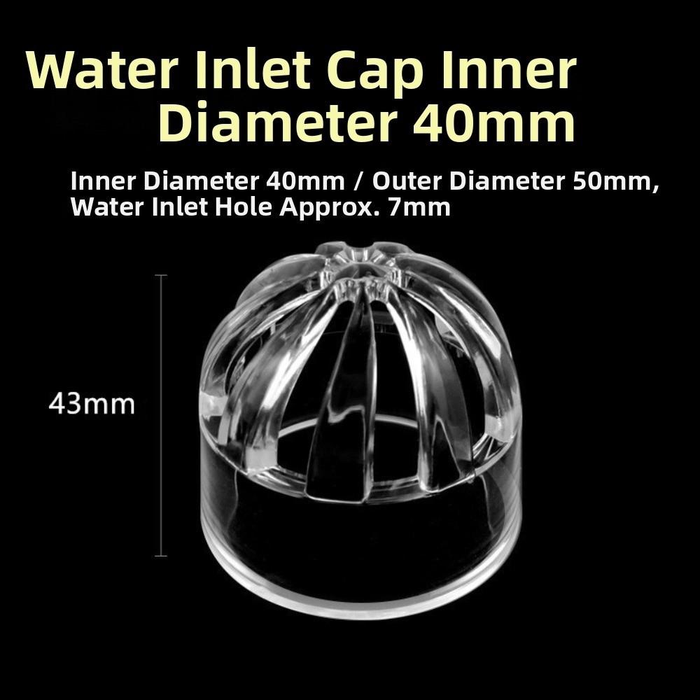 Transparent Aquarium Drain Pipe Cap Breathable Fish Tank Filter Strainer Cap  Aquarium Filtration