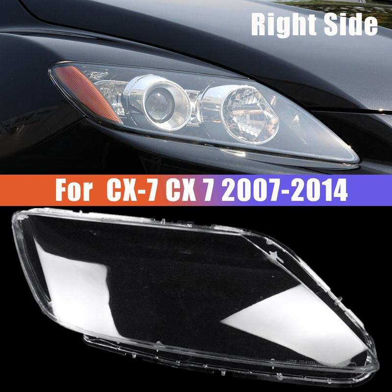 1 Paar Links+Rechts für Mazda CX-7 CX 7 2007-2014 Auto Scheinwerferglas Abdeckung Scheinwerfer Lampenschirm Frontlicht Schale Abdeckung