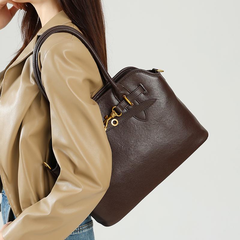 Woman Fashiable casual crossbody bag Women's large capacity genuine leather handbag retro luxury designer genuine shoulder bag