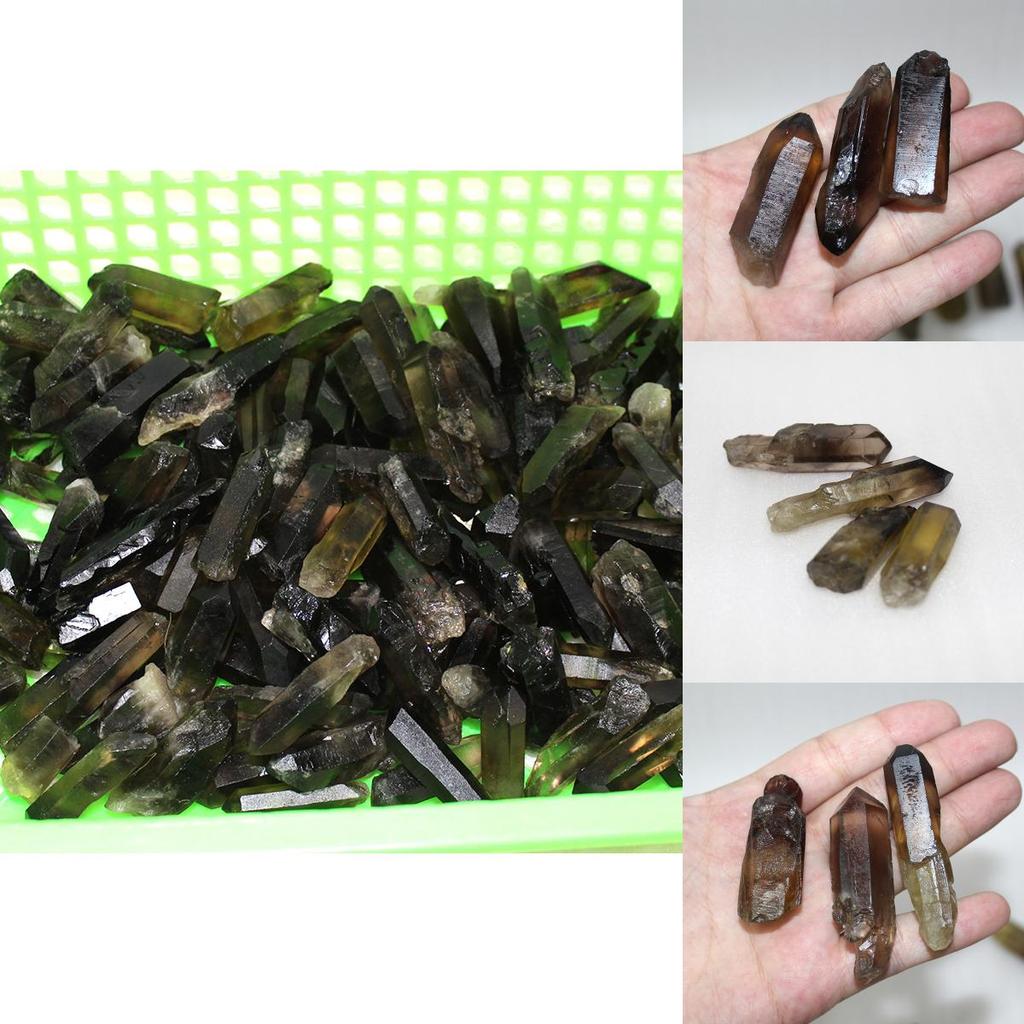 Natural Lemurian Rough Smoky Quartz Crystal Point For Healing Spiritual Growth Home Decor