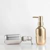 Electroplated Soap Dispenser Refillable Hand Dish Container Free Standing Empty Pump Jar  Bathroom