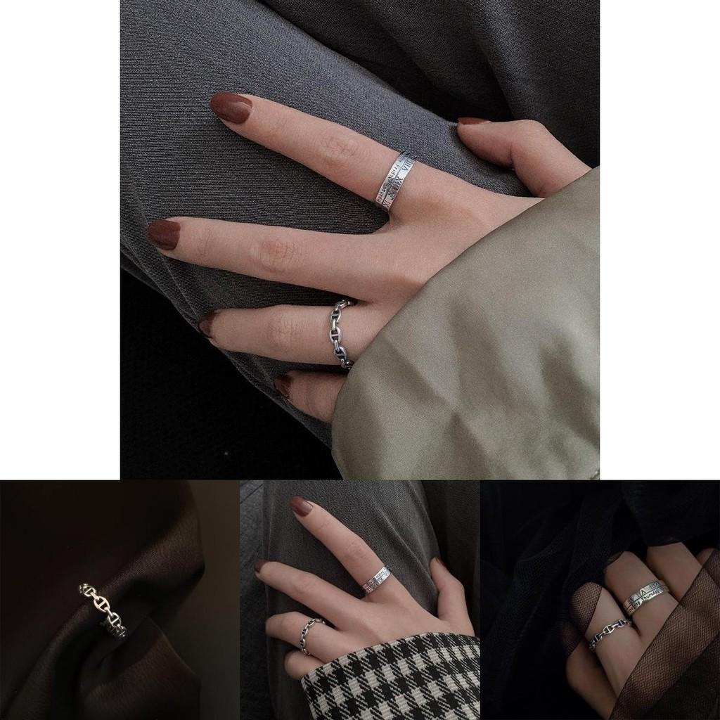 Fashionable Silver S925 Open Finger Ring With Geometric Design For Women Jewelry Stylish