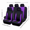 Juego de 37 Piezas para Interior de Coche para Mujer - Fundas de Asiento de Poliéster, Funda de Volante de PU, Almohadillas para Hombros, Tiras Decorativas, etc.