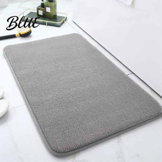 Fluffy Microfiber Bathroom Water Super Bath Rugs Mat Soft Carpet Rug Non-Slip Thick Absorbent Floor