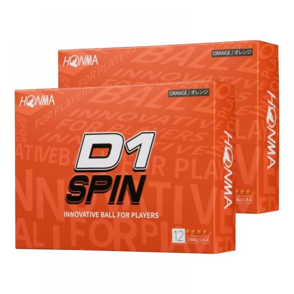 

Товар без бренда [Набор из 2 дюжин] Мяч для гольфа Honma Honmad1spin 2023 года, модель Bt2301, оранжевый, 2 дюжины, 24 шт.