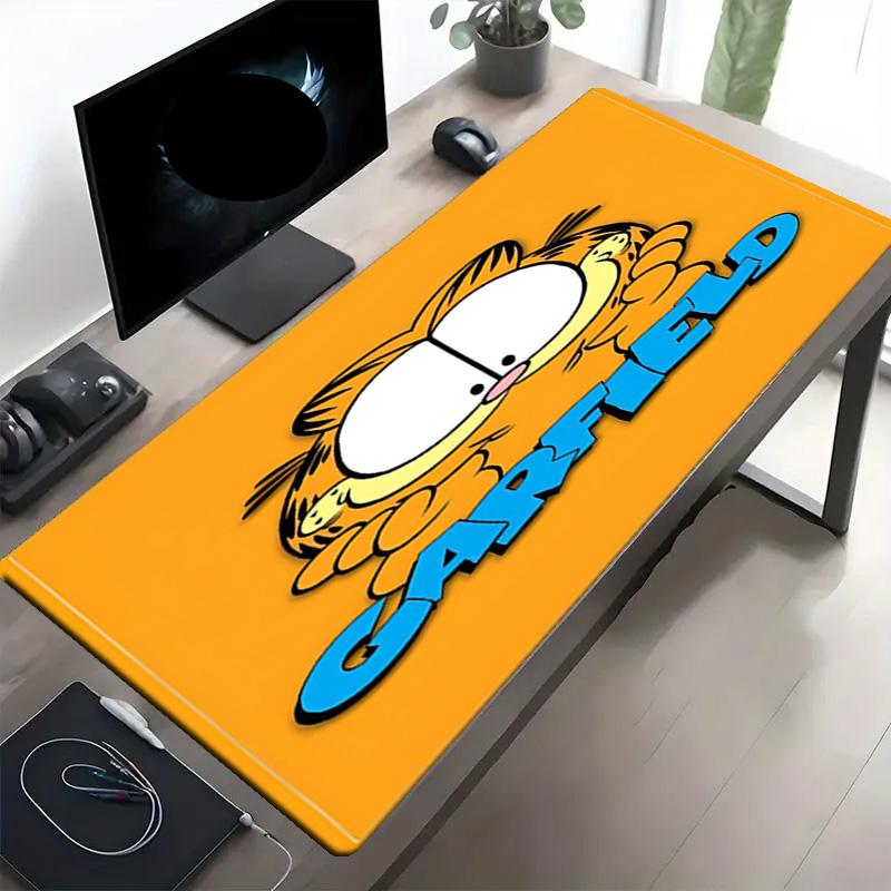 Garfield Print Mouse Pad, Anti‑Slip Desktop Keyboard Mat, for PC Laptop Gaming Working Daily Use, Cool Festival Surprise Gift