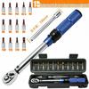 15-Piece High Precision Adjustable Torque Wrench Set for Bicycle Repair