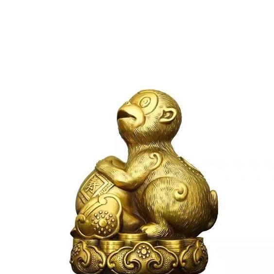 12 Chinese Zodiac Animal Figurines Set Pure Copper Rat, Ox, Tiger, Rabbit, Dragon, Snake, Horse, Goat, Monkey, Rooster, Dog,Pig