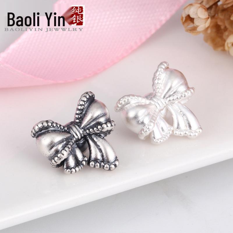 Sterling Silver Bowknot Weaving Rope & Lace DIY Accessories