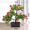 Artificial Fruit Tree Bonsai Pot Plants Ornament Realistic PP Material Table Centerpiece for