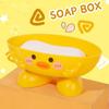 Malá žlutá kachnička Odkapávací mýdlenka Kreslený vzor Sprchové doplňky Roztomilý odkladač na mýdlo