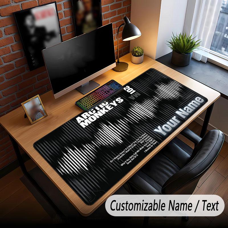 Custom Name Extended Mouse Pad,Arctic Monkeys Gaming Desk Mat For Home Office Desktop Decor