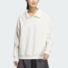 adidas Lounge Fw24 Half-Zip Sweatshirt Hoodie Women Sweatshirt White JJ3594