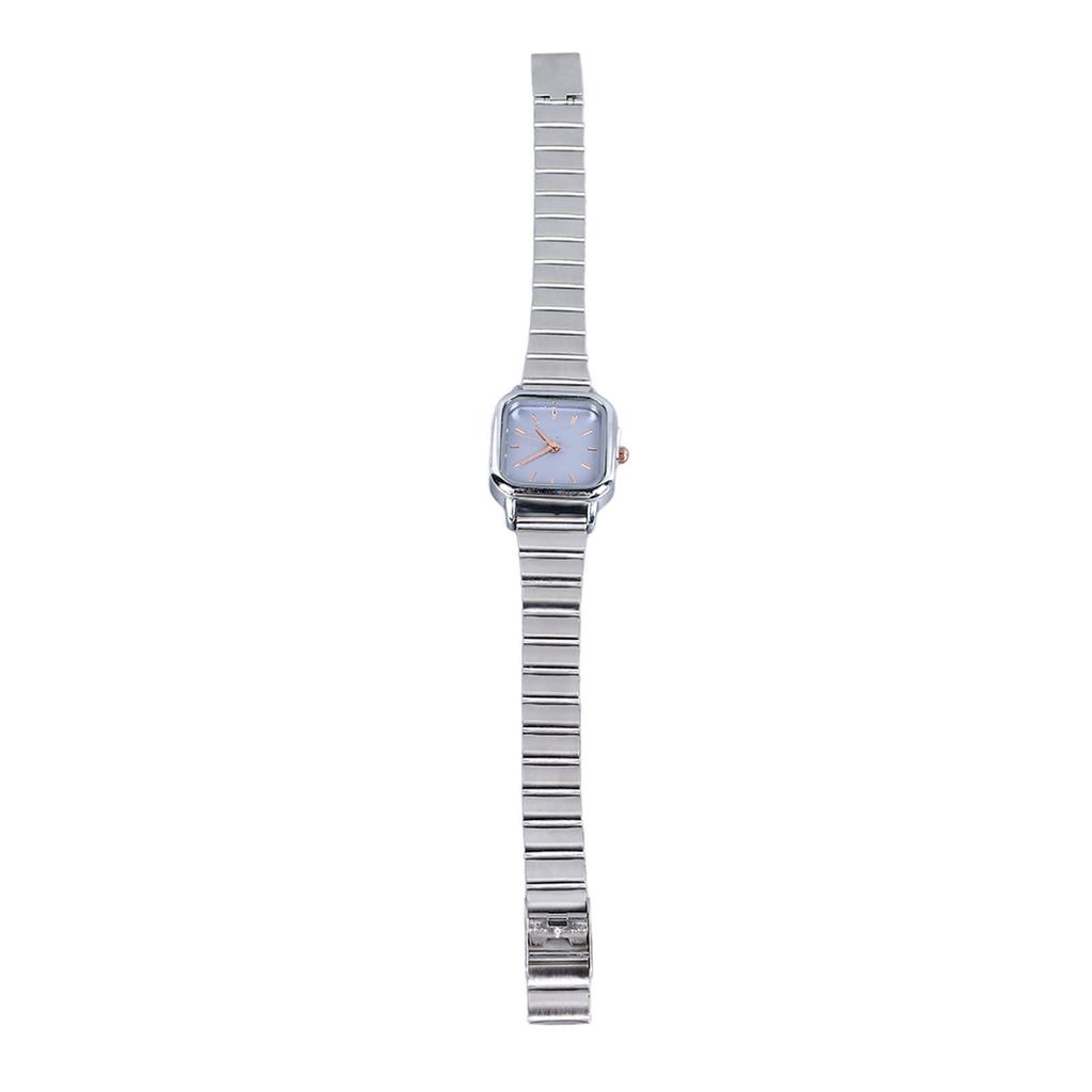 Fashionable Watch Luxurious Exquisite Texture Waterproof Colorfast Smooth Touch Alloy Watch for Women Student Silver