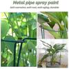 10 Pack Plant Support Stake, Metal Garden Plant Stake With Planting Label & 164 Feet Garden Twist Tie, Plant Cage, Half Round Plant Support Ring For T