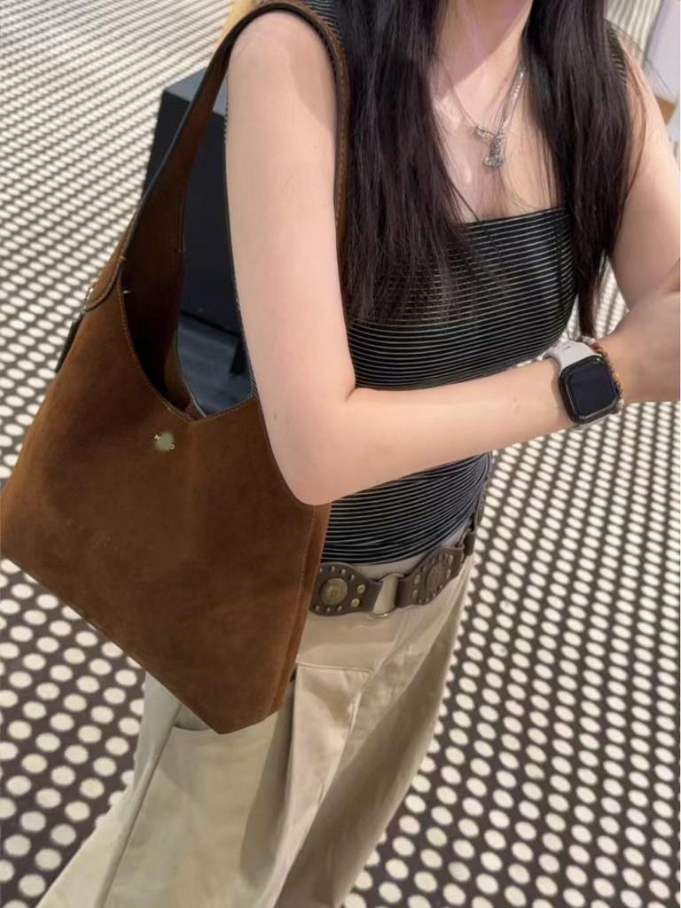 Brooklyn Large Retro Tote Bag - Single Shoulder Handbag for Commuting