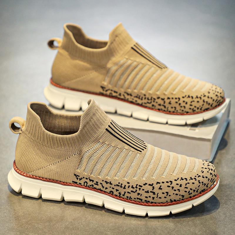 Herr Mesh Casual Sneakers Lätta Andningsbara Klänningsskor Bekväma Promenadskor Oxford Skor Träningsskor för Män
