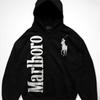 LUXEON Hoodies med bokstavstryck för män – Streetwear-tröja i överdimensionerad storlek