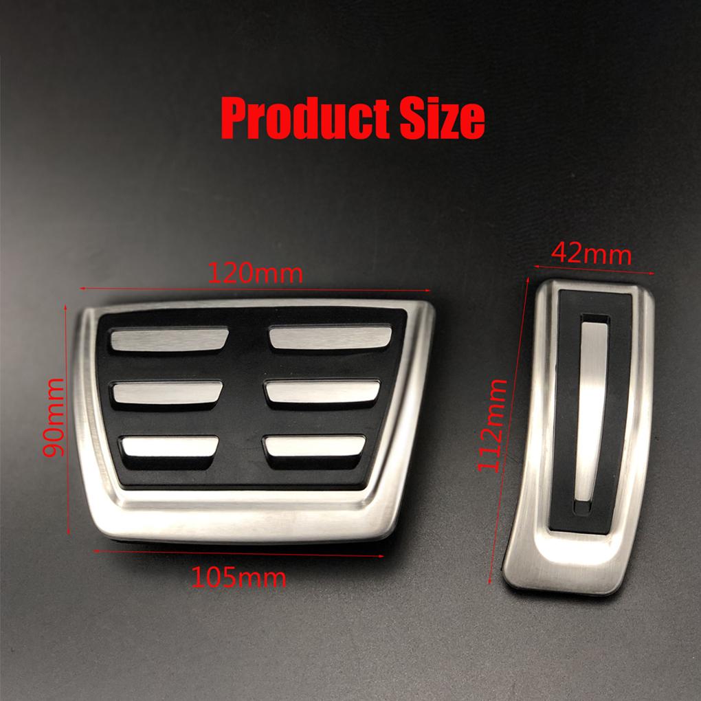 3set Durable Fitment Brake Pedal Cover Easy Installation For Car Brake System Exact Fit Match