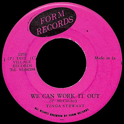 7-Zoll-Schallplatte TINGA STEWART We Can Work It Out NONE Form Records 1976 Jamaika Reggae Ska Dub Gebraucht