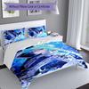 Set Lenzuola 3 Pezzi Personaggi Genshin Impact 3 Fantasie Set Copripiumino include Copripiumino e Federe, Decorazione Camera da Letto Perfetta per Tutte le Stagioni e Regalo