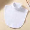 Knitted High Neck Fake Collar Women's Fashionable and Versatile Warm Neck Protection Scarf Elastic Jersey Turtleneck