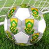 South Africa National Football Size 5 Soccer Ball, Machine-Stitched PVC, Durable & High Bounce, All Ages Fit, Fan Merchandise, Matches & Outdoor Use.