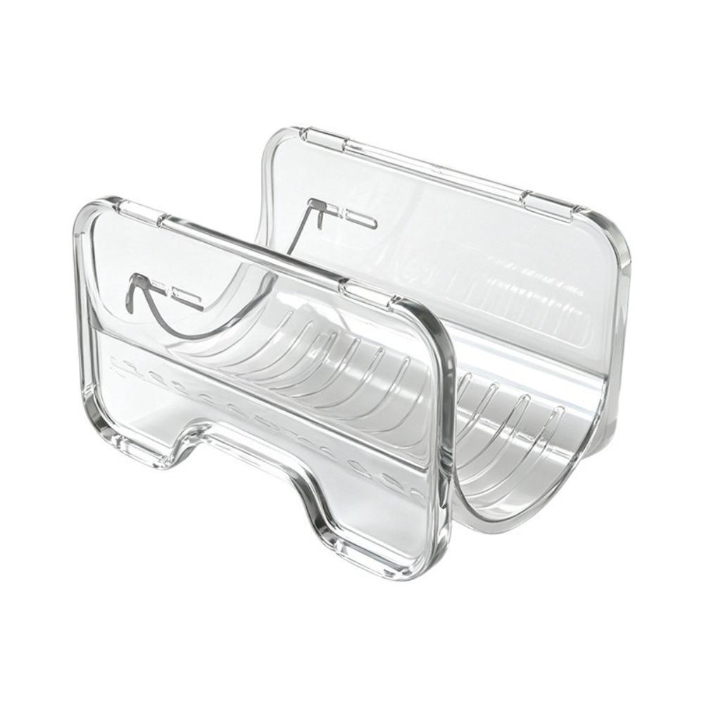 Plastic Curling Iron Storage Rack Transparent Bottle Storage Holder Bathroom Storage Box Bathroom PET